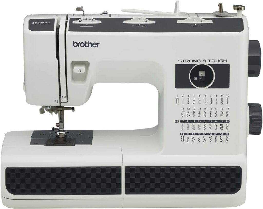 Brother Sewing Machine, ST371HD, 37 Built-in Stitches, 6 Included Sewing Feet