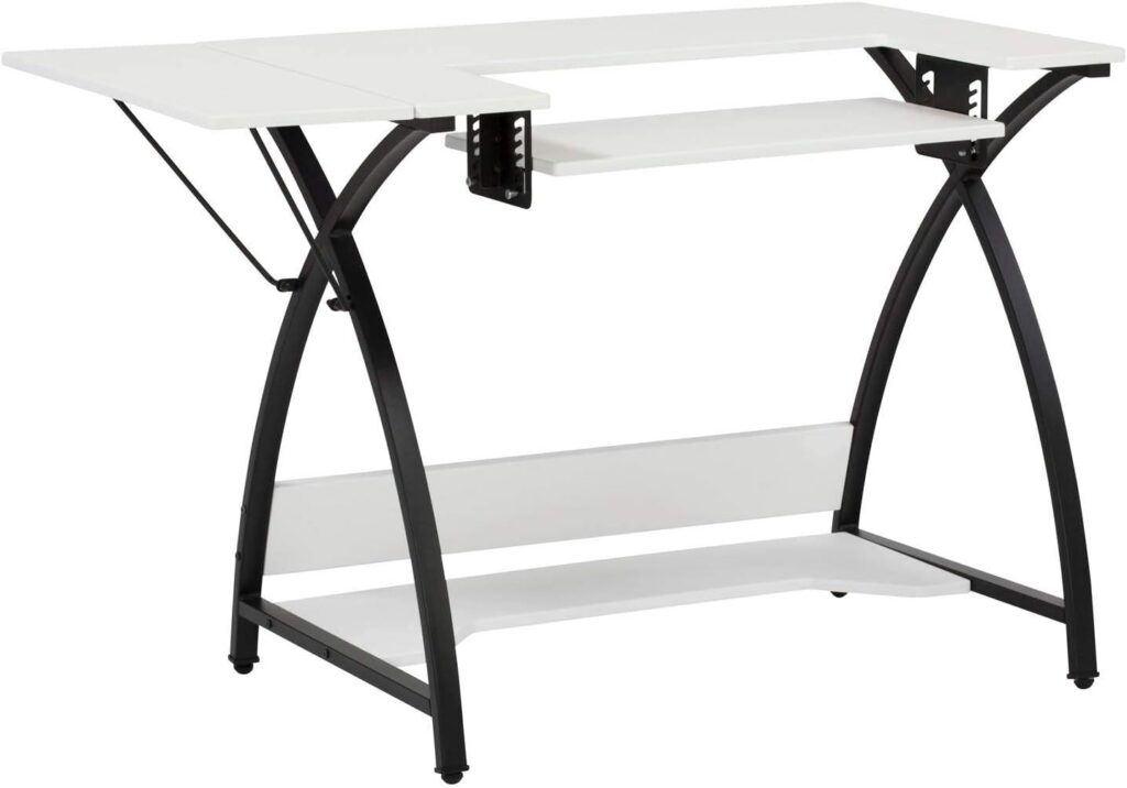 Sew Ready Comet Hobby Center - 45.5" W x 23.5" D White Hobby and Sewing Machine Table